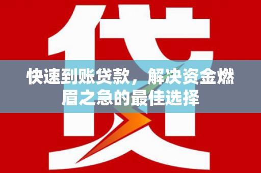 叶县快速到账贷款，解决资金燃眉之急的最佳选择