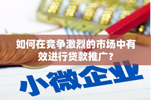 泰山如何在竞争激烈的市场中有效进行贷款推广？