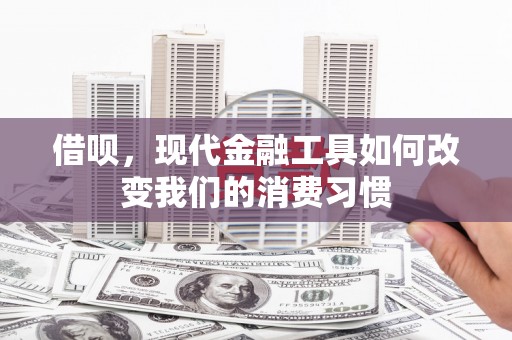 横山借呗，现代金融工具如何改变我们的消费习惯