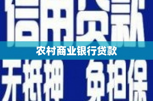 岱山农村商业银行贷款