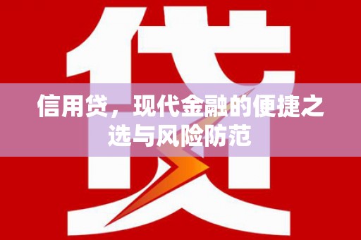 二水信用贷，现代金融的便捷之选与风险防范