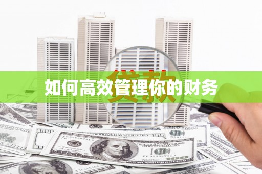 岱山如何高效管理你的财务