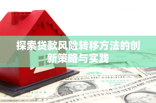 九台探索贷款风险转移方法的创新策略与实践